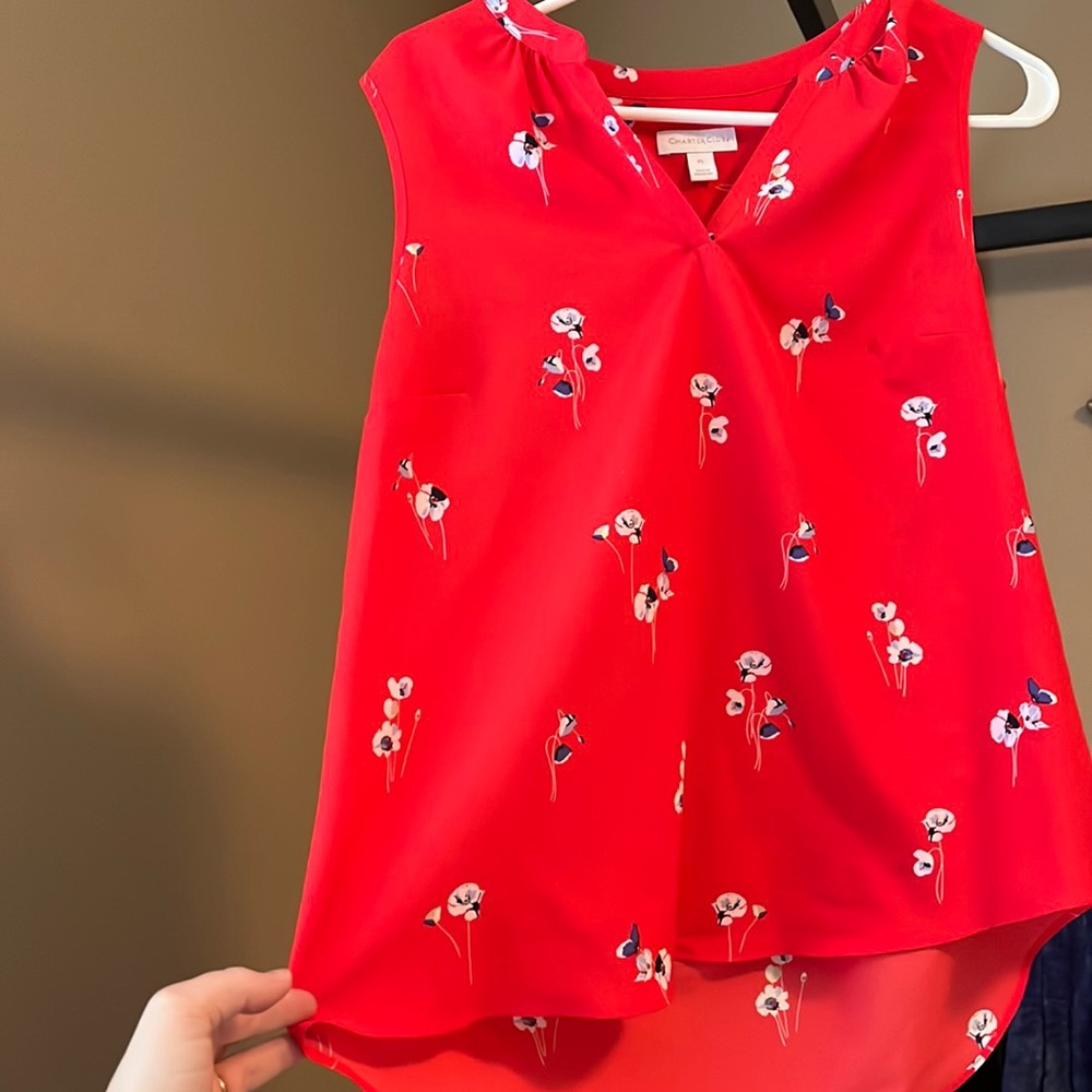 Red tank top